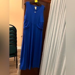 Chico’s. Blue formal dress.